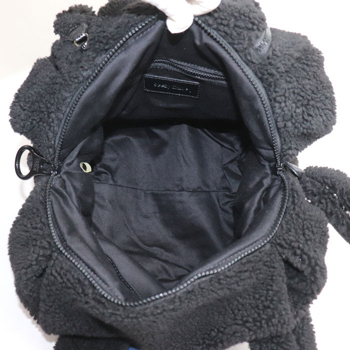 SEE BY CHLOE シーバイクロエ ジョイライダー モコモコ ハンドバッグ ブラック レディース【中古】