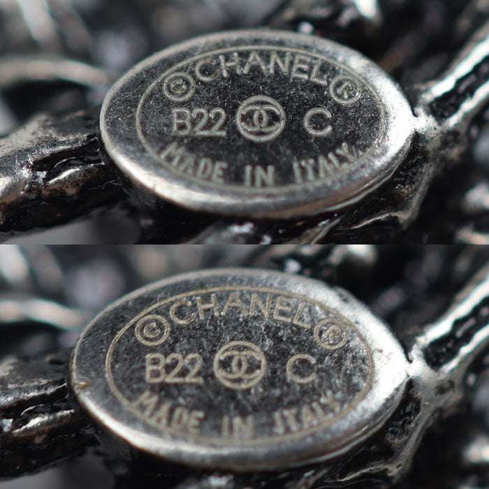 CHANEL シャネル メタル ココマーク カメリア ピアス レディース【中古】【美品】