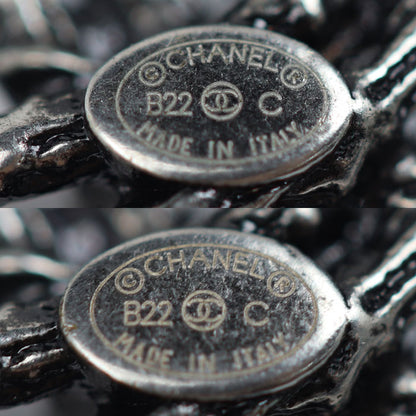 CHANEL シャネル メタル ココマーク カメリア ピアス レディース【中古】【美品】