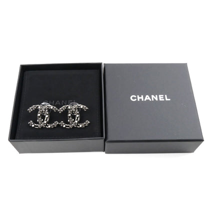 CHANEL シャネル メタル ココマーク カメリア ピアス レディース【中古】【美品】