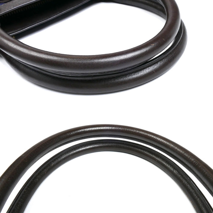 COACH コーチ ボンベ ナイロン ビジネス トート 2Wayショルダーバッグ ネイビー/ブラウン F71546 メンズ【中古】