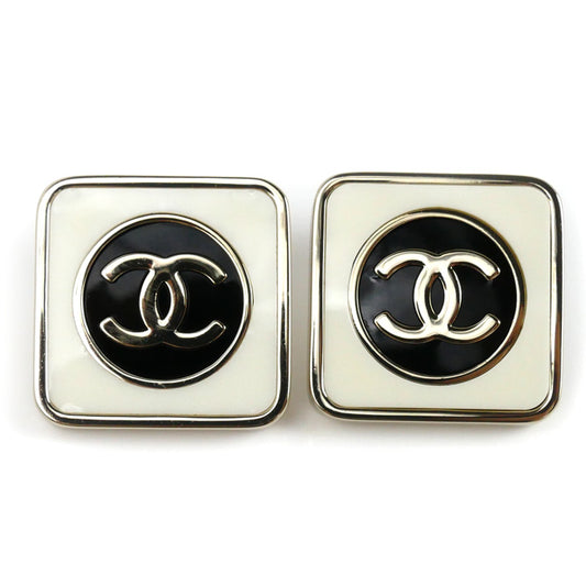 CHANEL シャネル メタル ココマーク スクエア ピアス AB9777 レディース【中古】