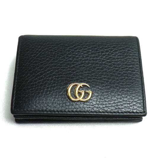 GUCCI グッチ ダブルG カードケース ウォレット カードケース ブラック 456126 CAO0G 1000 レディース【中古】