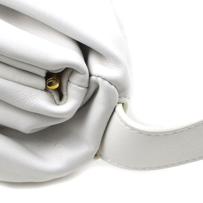 BOTTEGAVENETA ボッテガヴェネタ ザ ベルトチェーン ポーチ ホワイト 651445 チェーンベルトバッグ レディース【中古】【極美品】