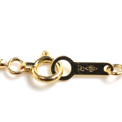 K18YG イエローゴールド ネックレス ボール 3.6g 40cm レディース【中古】