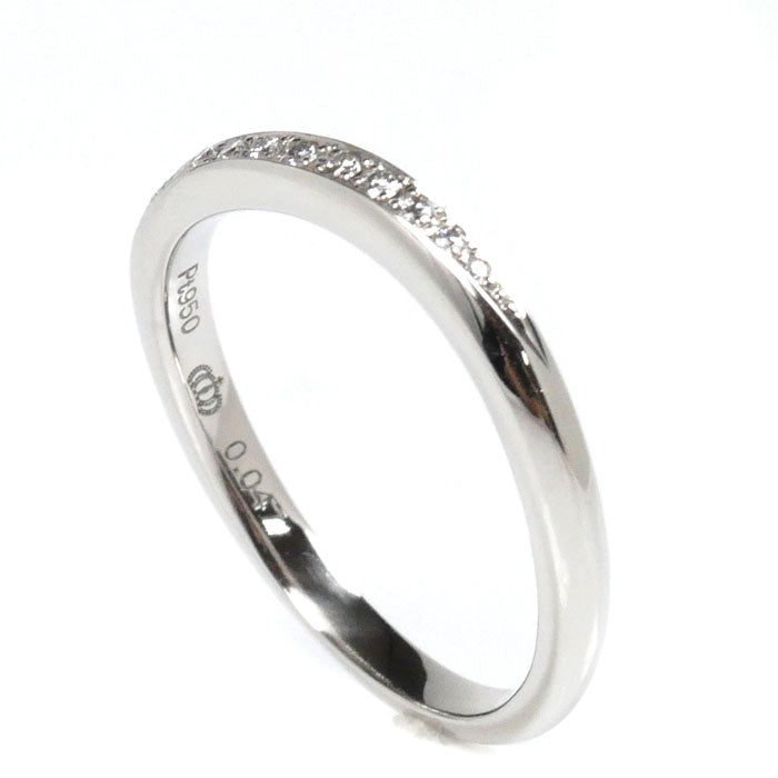 EXELCO DIAMOND Pt950プラチナ リング・指輪 ダイヤモンド0.047ct 8.5号 3.1g レディース【中古】【美品】