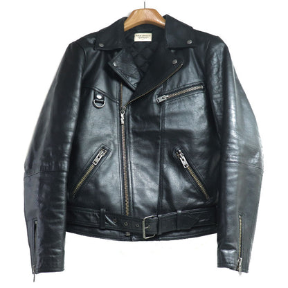 Nudie Jeans ヌーディージーンズ ダブル ライダースジャケット ブラック M メンズ【中古】