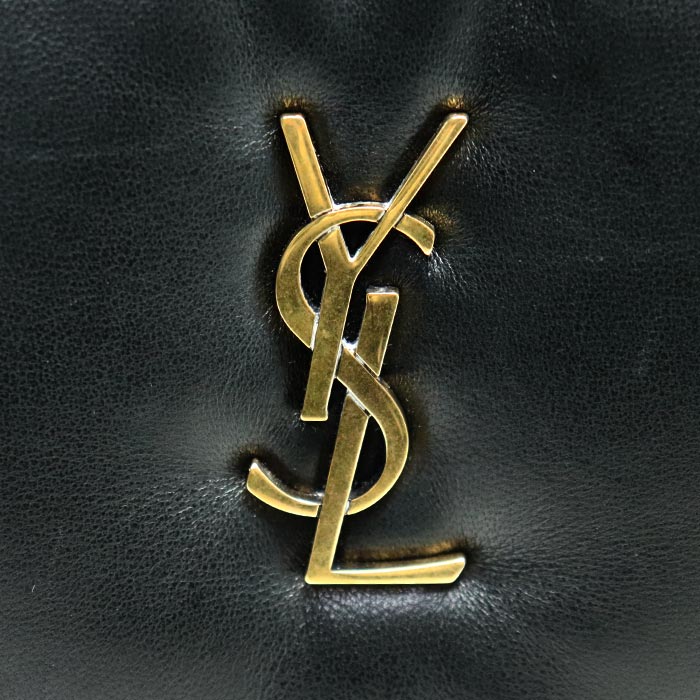 SAINT LAURENT サンローラン カサンドラ コスメポーチ クラッチバッグ ブラック 767101 AACX7 1000 レディース【中古】【美品】