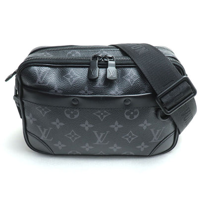 LOUIS VUITTON ルイ・ヴィトン アルファ・メッセンジャー ショルダーバッグ モノグラムエクリプス ブラック M46955 ICチップ メンズ【中古】【美品】