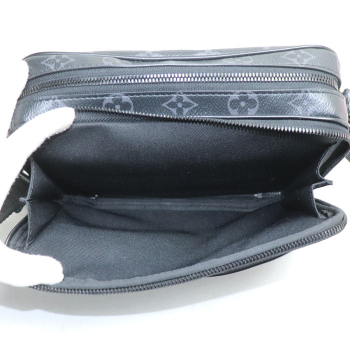 LOUIS VUITTON ルイ・ヴィトン アルファ・メッセンジャー ショルダーバッグ モノグラムエクリプス ブラック M46955 ICチップ メンズ【中古】【美品】