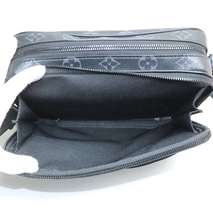 LOUIS VUITTON ルイ・ヴィトン アルファ・メッセンジャー ショルダーバッグ モノグラムエクリプス ブラック M46955 ICチップ メンズ【中古】【美品】