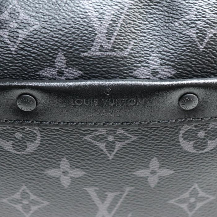 LOUIS VUITTON ルイ・ヴィトン アルファ・メッセンジャー ショルダーバッグ モノグラムエクリプス ブラック M46955 ICチップ メンズ【中古】【美品】