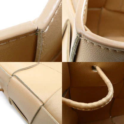 BOTTEGAVENETA ボッテガヴェネタ ミニ カセット バケット ショルダーバッグ ポリッジ(ベージュ系） 680217VCQC49776 レディース【中古】