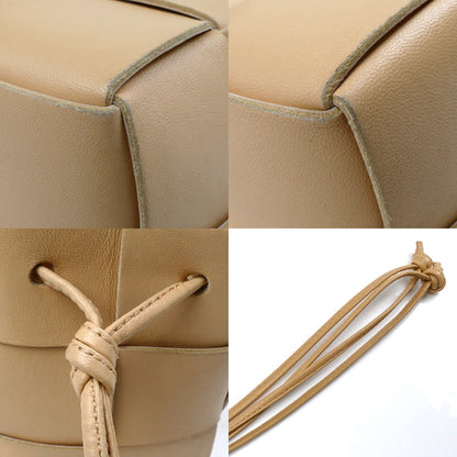 BOTTEGAVENETA ボッテガヴェネタ ミニ カセット バケット ショルダーバッグ ポリッジ(ベージュ系） 680217VCQC49776 レディース【中古】
