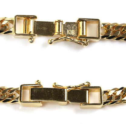 K18YG イエローゴールド ネックレス 喜平6面Wカット 30.3g 50cm メンズ【中古】