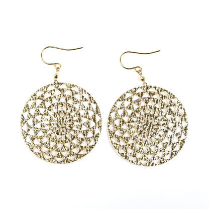 K18YG イエローゴールド ラウンド ピアス 3.5g アメリカンフック レディース【中古】