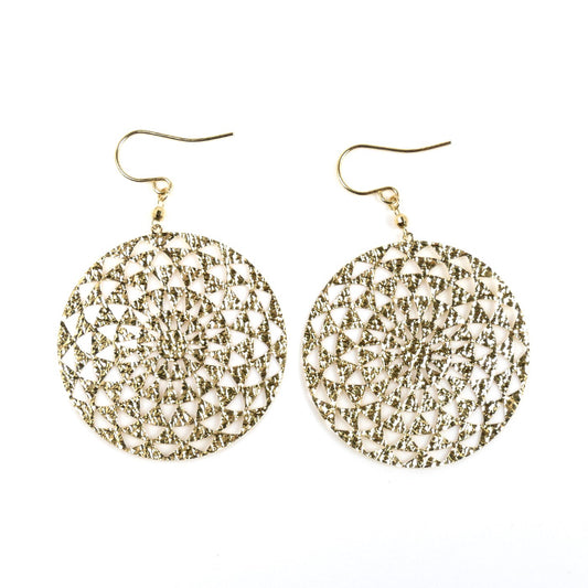 K18YG イエローゴールド ラウンド ピアス 3.5g アメリカンフック レディース【中古】