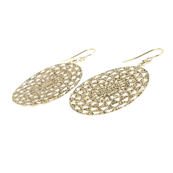 K18YG イエローゴールド ラウンド ピアス 3.5g アメリカンフック レディース【中古】