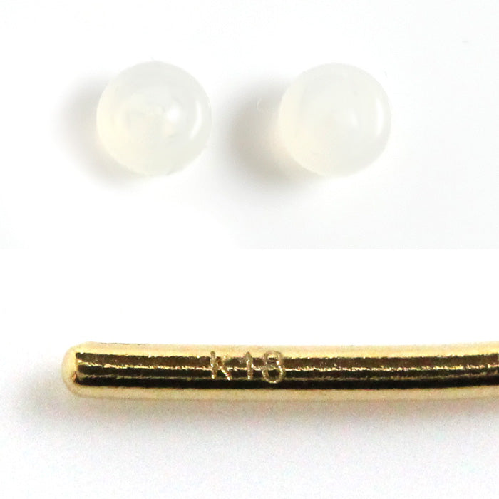 K18YG イエローゴールド ラウンド ピアス 3.5g アメリカンフック レディース【中古】