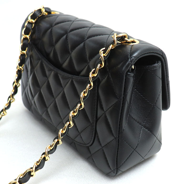 CHANEL シャネル ミニ クラシック ハンドバッグ ショルダーバッグ ブラック A69900 レディース【中古】【美品】