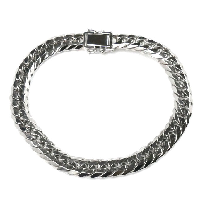 Pt850プラチナ ブレスレット 喜平6面Wカット 50.3g 20.0cm メンズ【中古】