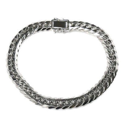 Pt850プラチナ ブレスレット 喜平6面Wカット 50.3g 20.0cm メンズ【中古】