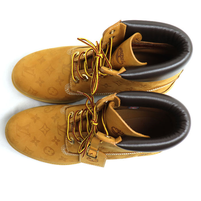 LOUIS VUITTON ルイ・ヴィトン LVxTimberland ティンバーランド 6-IN アンクルブーツ ブーツ ベージュ 1AD72Z LD0244 メンズ【未使用】【買取品】