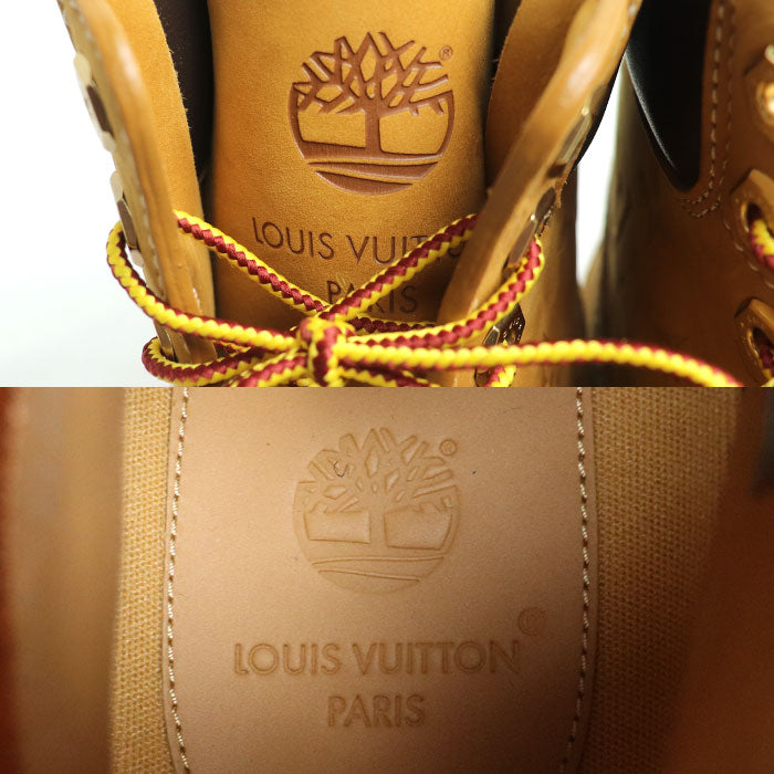 LOUIS VUITTON ルイ・ヴィトン LVxTimberland ティンバーランド 6-IN アンクルブーツ ブーツ ベージュ 1AD72Z LD0244 メンズ【未使用】【買取品】