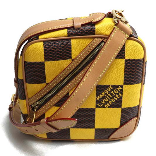 LOUIS VUITTON ルイ・ヴィトン チェス メッセンジャー ショルダーバッグ ダミエポップ ジョーヌマット N40562 ICチップ レディース【中古】