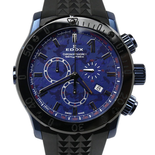 EDOX エドックス クロノオフショア 1 スペシャルエディション 腕時計 電池式 10221-37BU5-BUM5 メンズ【中古】