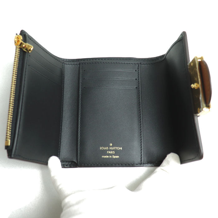 LOUIS VUITTON ルイ・ヴィトン ポルトフォイユドーフィーヌ コンパクト 三つ折り財布 モノグラムリバース ブラウン M68725 ICチップ レディース【未使用】【買取品】