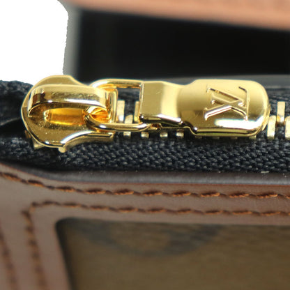 LOUIS VUITTON ルイ・ヴィトン ポルトフォイユドーフィーヌ コンパクト 三つ折り財布 モノグラムリバース ブラウン M68725 ICチップ レディース【未使用】【買取品】