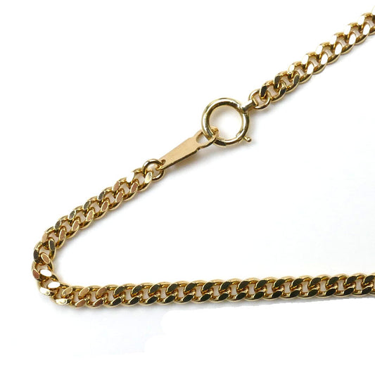 K18YG イエローゴールド ネックレス 喜平2面カット 20.1g 50cm メンズ【中古】