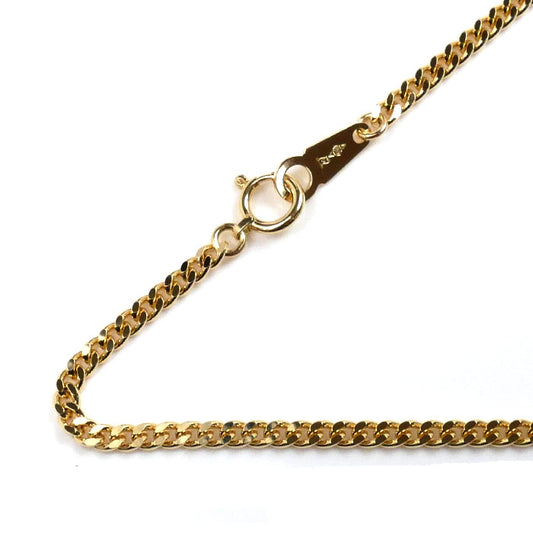 K18YG イエローゴールド ネックレス 喜平2面カット 10.1g 45cm ユニセックス【中古】【美品】