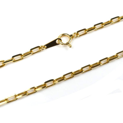 K18YG イエローゴールド ネックレス 小豆 13.6g 47cm メンズ レディース ユニセックス【中古】