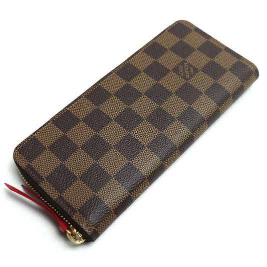 LOUIS VUITTON ルイ・ヴィトン ポルトフォイユクレマンス 長財布 ラウンドファスナー ダミエ スリーズ N60534 ICチップ レディース【未使用】【買取品】