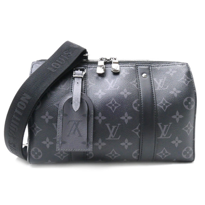 LOUIS VUITTON ルイ・ヴィトン シティ キーポル ショルダーバッグ モノグラムエクリプス M45936 ICチップ メンズ【中古】