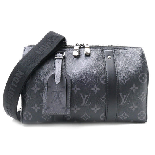 LOUIS VUITTON ルイ・ヴィトン シティ キーポル ショルダーバッグ モノグラムエクリプス M45936 ICチップ メンズ【中古】