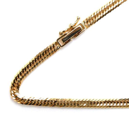 K18YG イエローゴールド ネックレス 喜平12面トリプルカット 11.3g 45cm レディース【中古】