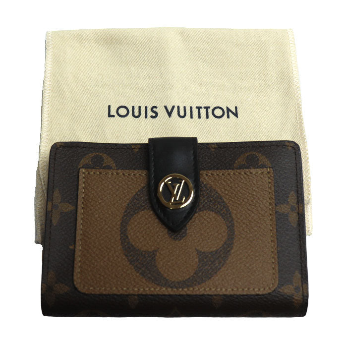LOUIS VUITTON ルイ・ヴィトン ポルトフォイユジュリエット 二つ折り財布 モノグラムリバース M69432 ICチップ レディース【中古】【極美品】