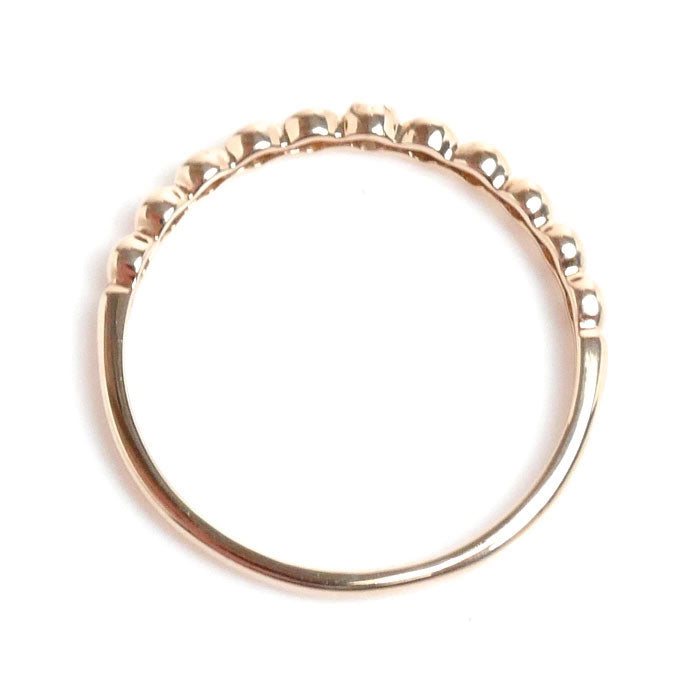 K10PG ピンクゴールド ダイヤ リング・指輪 ダイヤモンド 10.5号 0.8g レディース【中古】