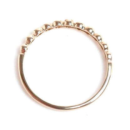 K10PG ピンクゴールド ダイヤ リング・指輪 ダイヤモンド 10.5号 0.8g レディース【中古】