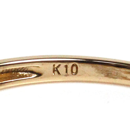 K10PG ピンクゴールド ダイヤ リング・指輪 ダイヤモンド 10.5号 0.8g レディース【中古】