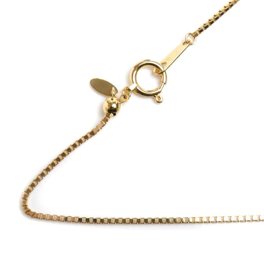 K18YG イエローゴールド ネックレス ベネチアン 4.3g ～60cm フリーチェーン レディース【中古】