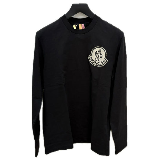 MONCLER モンクレール LS T-SHIRT 長袖Ｔシャツ ブラック J20918D00014 83927 S メンズ【中古】