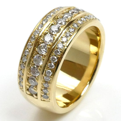 K18YG イエローゴールド ダイヤ リング・指輪 ダイヤモンド2.278ct 23.5号 26.1g メンズ【中古】【美品】