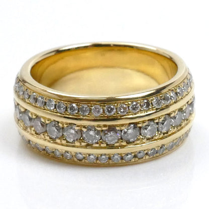K18YG イエローゴールド ダイヤ リング・指輪 ダイヤモンド2.278ct 23.5号 26.1g メンズ【中古】【美品】