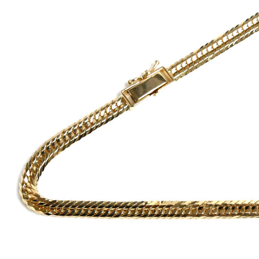 K18YG イエローゴールド ネックレス 喜平12面トリプルカット 30.3g 60cm メンズ【中古】