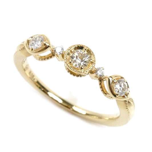 festaria K18YG イエローゴールド wish upon a star リング・指輪 21202-121100100 ダイヤモンド0.104ct/0.14ct 11.5号 2.6g レディース【中古】【美品】