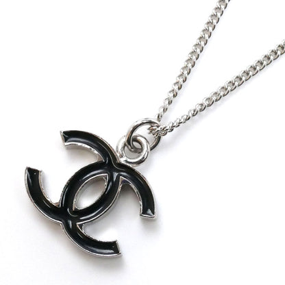 CHANEL シャネル メタル ココマーク ブラック ネックレス 43cm レディース【中古】